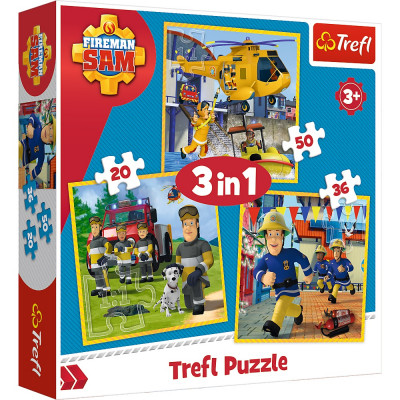 Puzzle – Požiarnik Sam 3v1